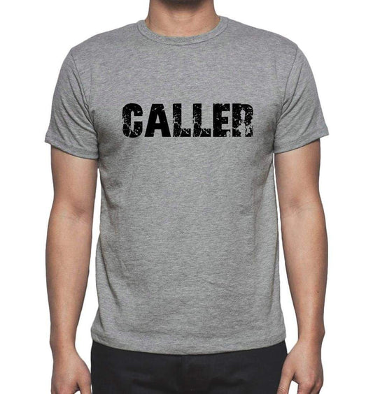 Caller Grey Mens Short Sleeve Round Neck T-Shirt 00018 - Grey / S - Casual