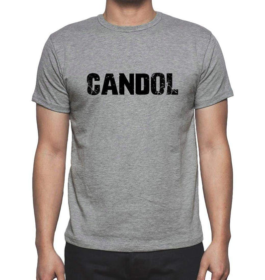Candol Grey Mens Short Sleeve Round Neck T-Shirt 00018 - Grey / S - Casual