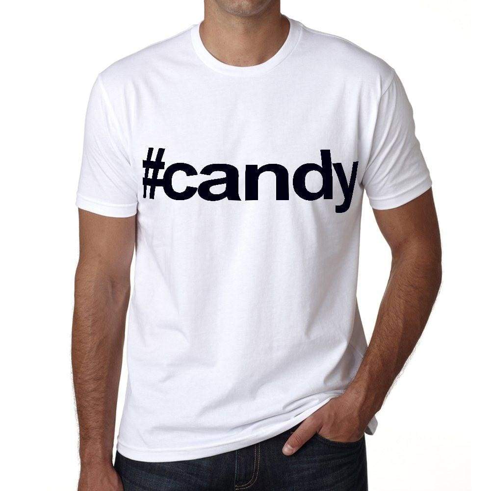 Candy Hashtag Mens Short Sleeve Round Neck T-Shirt 00076
