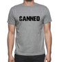 Cannned Grey Mens Short Sleeve Round Neck T-Shirt 00018 - Grey / S - Casual