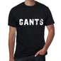 Cants Mens Retro T Shirt Black Birthday Gift 00553 - Black / Xs - Casual