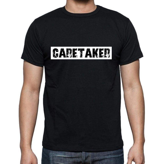 Caretaker T Shirt Mens T-Shirt Occupation S Size Black Cotton - T-Shirt