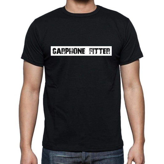 Carphone Fitter T Shirt Mens T-Shirt Occupation S Size Black Cotton - T-Shirt
