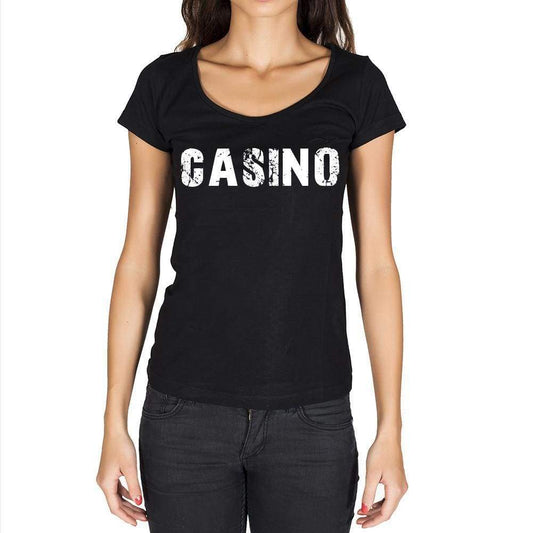 Casino Womens Short Sleeve Round Neck T-Shirt - Casual