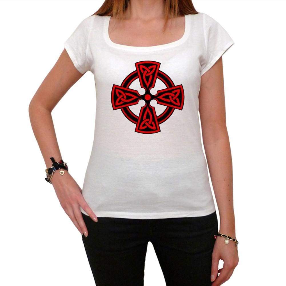 Celtic Cross Triquetras Red T-Shirt For Women T Shirt Gift - T-Shirt