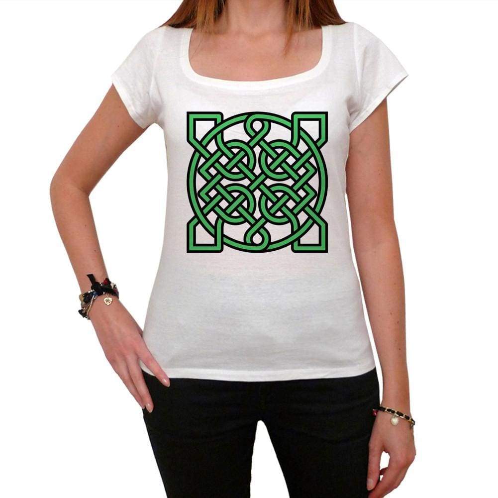 Celtic Knot In Square Green T-Shirt For Women T Shirt Gift - T-Shirt