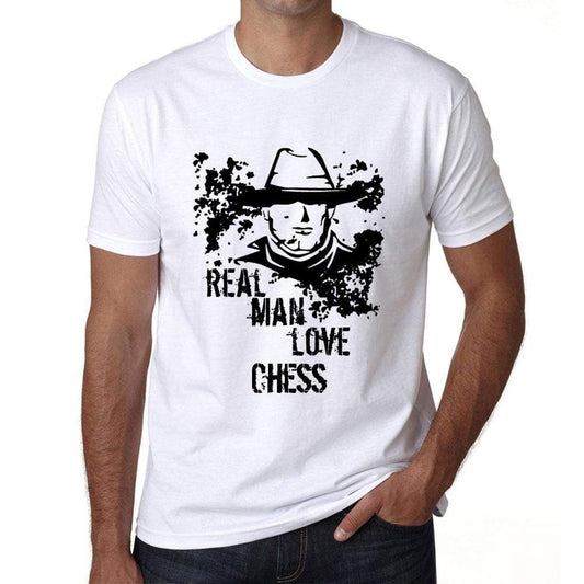 Chess Real Men Love Chess Mens T Shirt White Birthday Gift 00539 - White / Xs - Casual