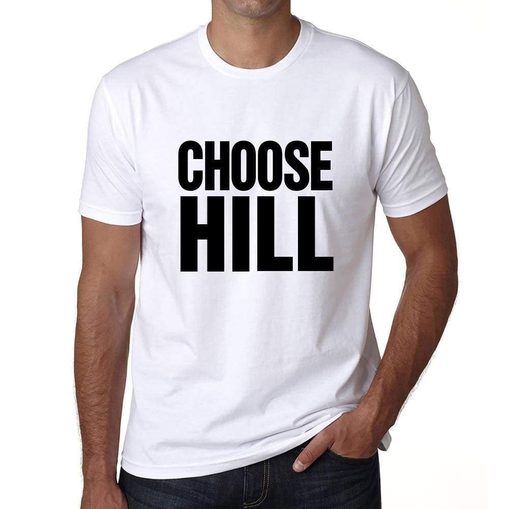 Choose Hill T-Shirt Mens White Tshirt Gift T-Shirt 00061 - White / S - Casual