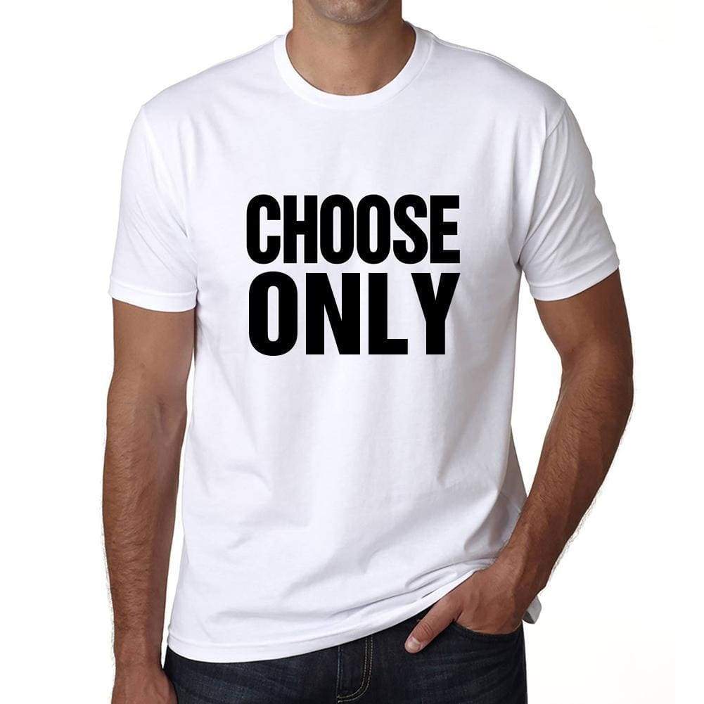 Choose Only T-Shirt Mens White Tshirt Gift T-Shirt 00061 - White / S - Casual