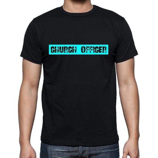 Church Officer T Shirt Mens T-Shirt Occupation S Size Black Cotton - T-Shirt