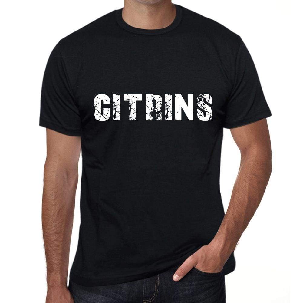 Citrins Mens Vintage T Shirt Black Birthday Gift 00555 - Black / Xs - Casual