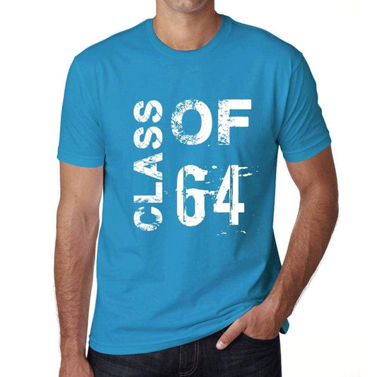 Class Of 64 Grunge Mens T-Shirt Blue Birthday Gift 00483 - Blue / Xs - Casual