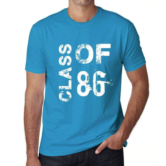 Class Of 86 Grunge Mens T-Shirt Blue Birthday Gift 00483 - Blue / Xs - Casual