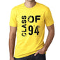 Class Of 94 Grunge Mens T-Shirt Yellow Birthday Gift 00484 - Yellow / Xs - Casual