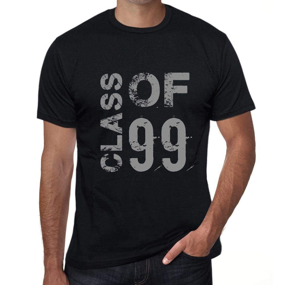 Class Of 99 Mens T-Shirt Black Birthday Gift 00481 - Black / Xs - Casual