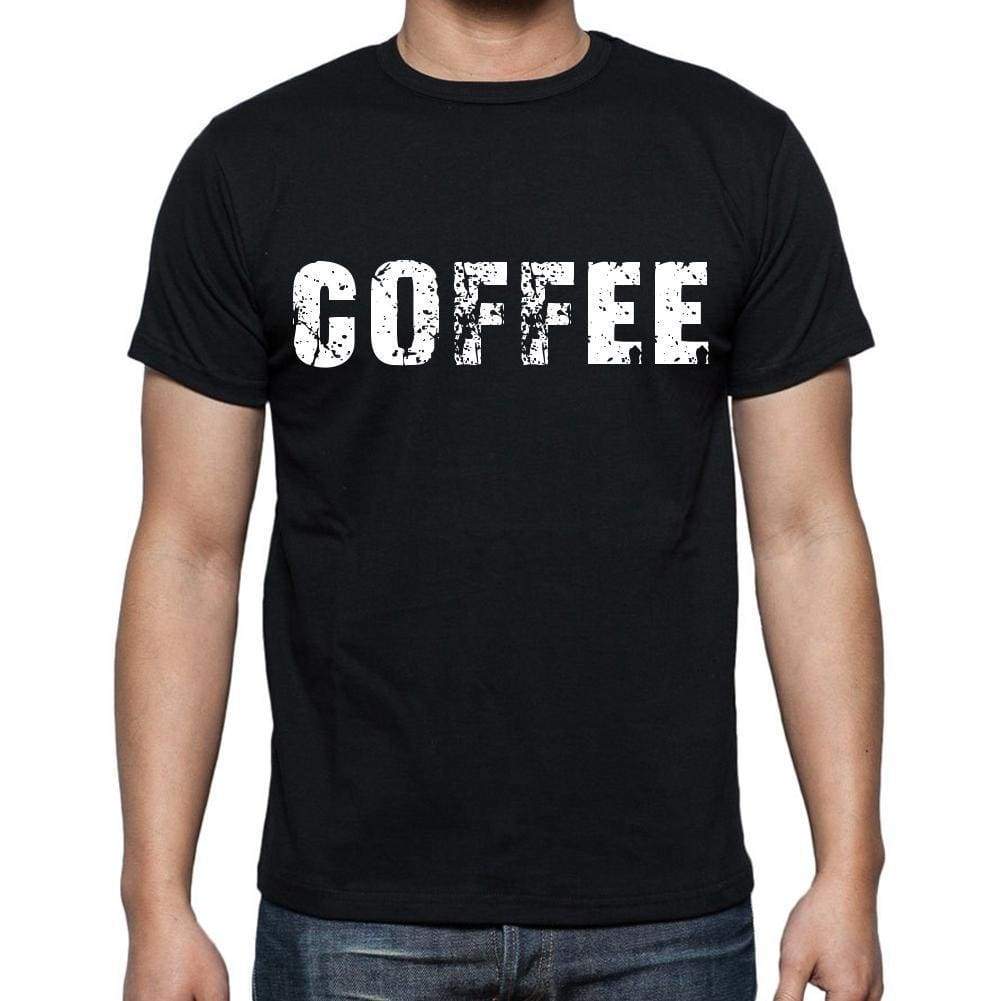 Coffee Mens Short Sleeve Round Neck T-Shirt Black T-Shirt En