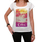 Colva Escape To Paradise Womens Short Sleeve Round Neck T-Shirt 00280 - White / Xs - Casual