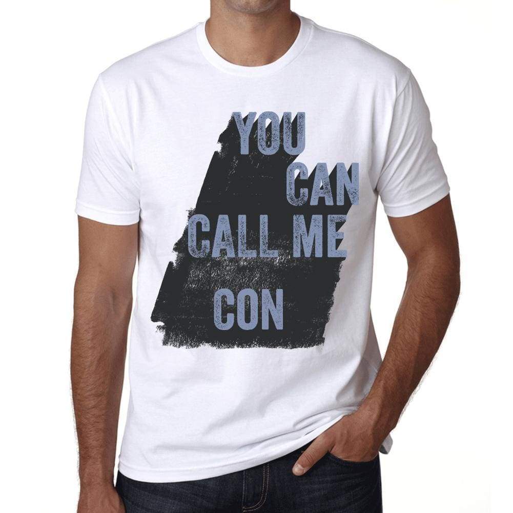 Con You Can Call Me Con Mens T Shirt White Birthday Gift 00536 - White / Xs - Casual
