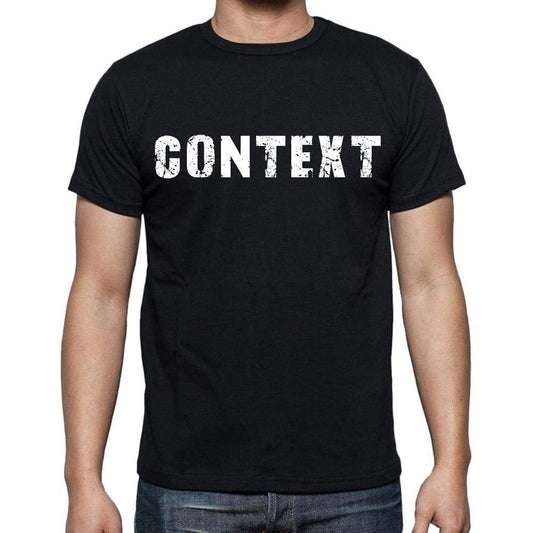 Context Mens Short Sleeve Round Neck T-Shirt Black T-Shirt En