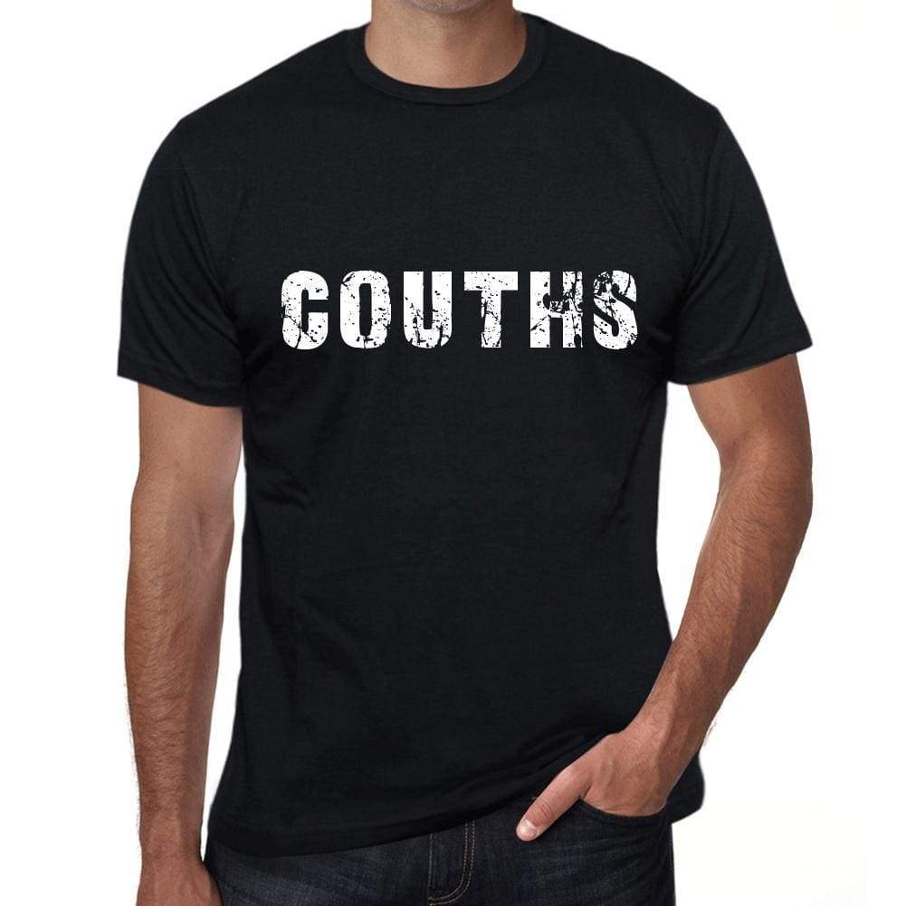 Couths Mens Vintage T Shirt Black Birthday Gift 00554 - Black / Xs - Casual