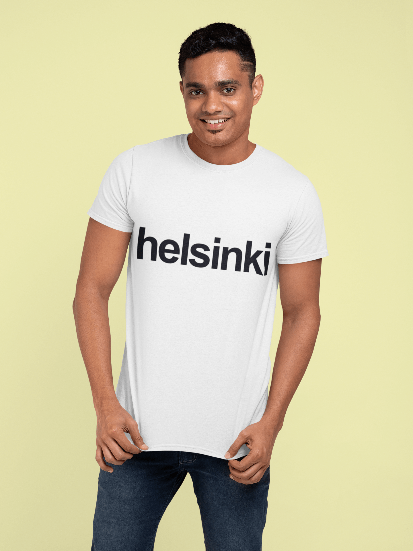 Helsinki Men's Short Sleeve Round Neck T-shirt 00047