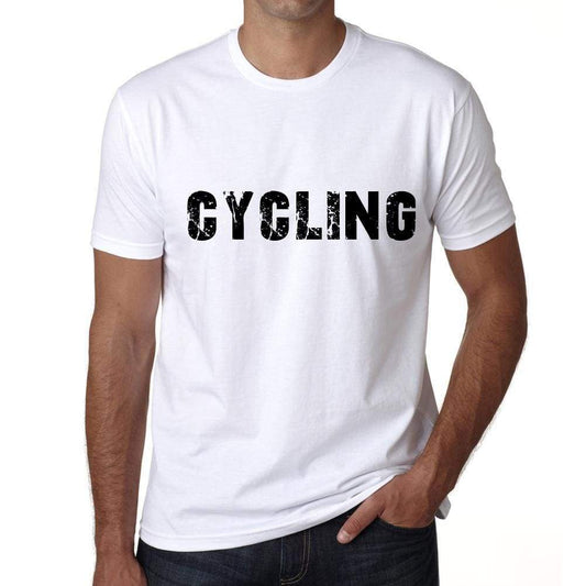 Cycling Mens T Shirt White Birthday Gift 00552 - White / Xs - Casual