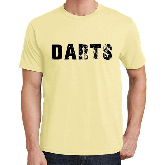 Darts Mens Short Sleeve Round Neck T-Shirt 00043 - Yellow / S - Casual