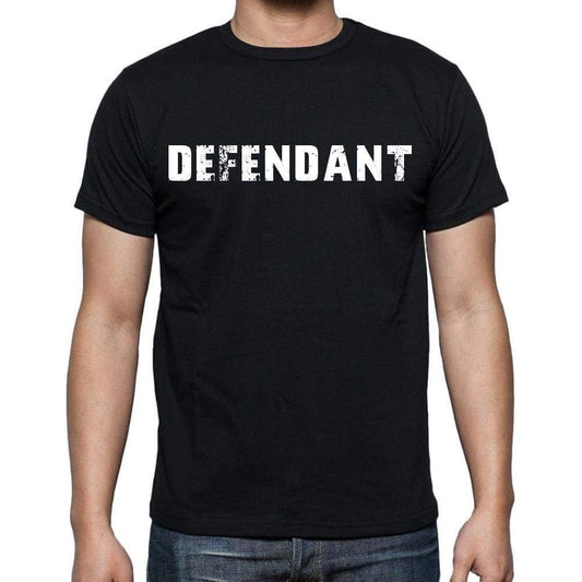 Defendant Mens Short Sleeve Round Neck T-Shirt Black T-Shirt En