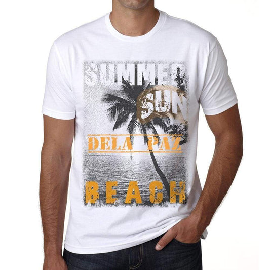 Dela Paz Mens Short Sleeve Round Neck T-Shirt - Casual