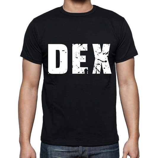 Dex Men T Shirts Short Sleeve T Shirts Men Tee Shirts For Men Cotton Black 3 Letters - Casual