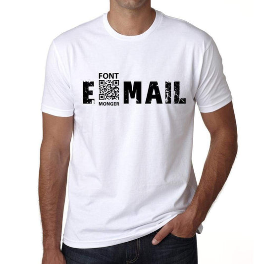 E-Mail Mens T Shirt White Birthday Gift 00552 - White / Xs - Casual