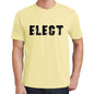 Elect Mens Short Sleeve Round Neck T-Shirt 00043 - Yellow / S - Casual
