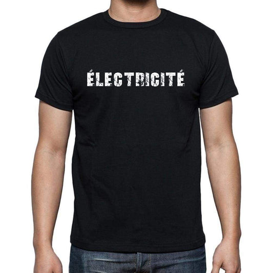 Électricité French Dictionary Mens Short Sleeve Round Neck T-Shirt 00009 - Casual