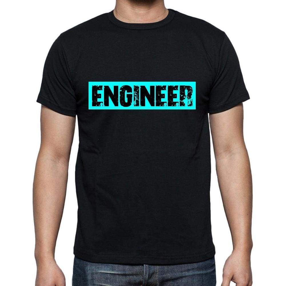 Engineer T Shirt Mens T-Shirt Occupation S Size Black Cotton - T-Shirt