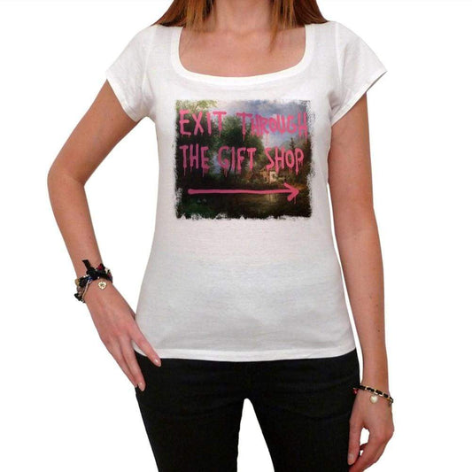 Exit Through The Gift Shop Tshirt White Womens T-Shirt 00163