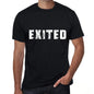 Exited Mens Vintage T Shirt Black Birthday Gift 00554 - Black / Xs - Casual
