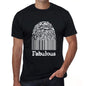 Fabulous Fingerprint Black Mens Short Sleeve Round Neck T-Shirt Gift T-Shirt 00308 - Black / S - Casual
