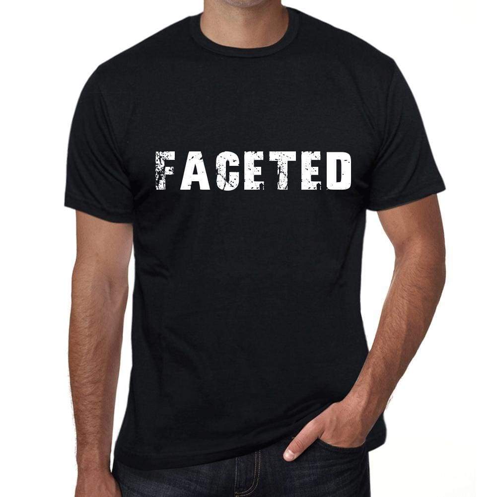 faceted Mens Vintage T shirt Black Birthday Gift 00555 - Ultrabasic