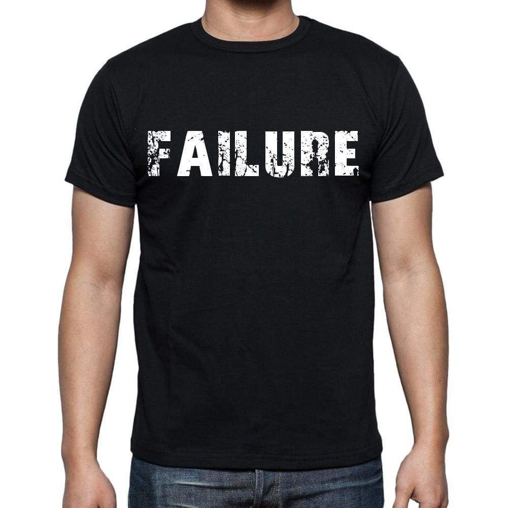 Failure Mens Short Sleeve Round Neck T-Shirt Black T-Shirt En