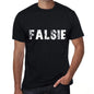 Falsie Mens Vintage T Shirt Black Birthday Gift 00554 - Black / Xs - Casual