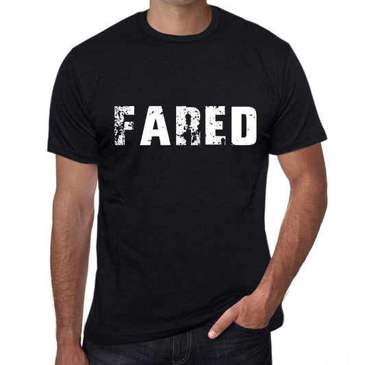 Fared Mens Retro T Shirt Black Birthday Gift 00553 - Black / Xs - Casual