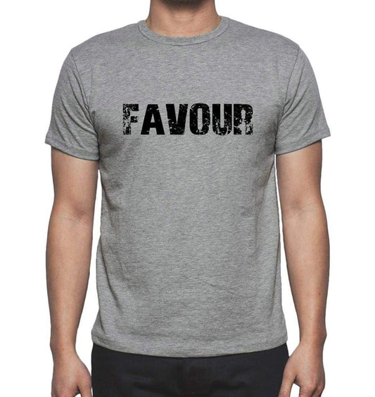 Favour Grey Mens Short Sleeve Round Neck T-Shirt 00018 - Grey / S - Casual