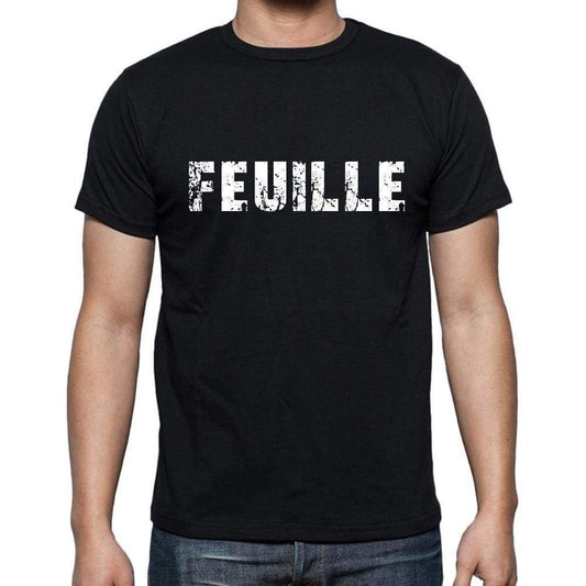 Feuille French Dictionary Mens Short Sleeve Round Neck T-Shirt 00009 - Casual