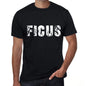 Ficus Mens Retro T Shirt Black Birthday Gift 00553 - Black / Xs - Casual