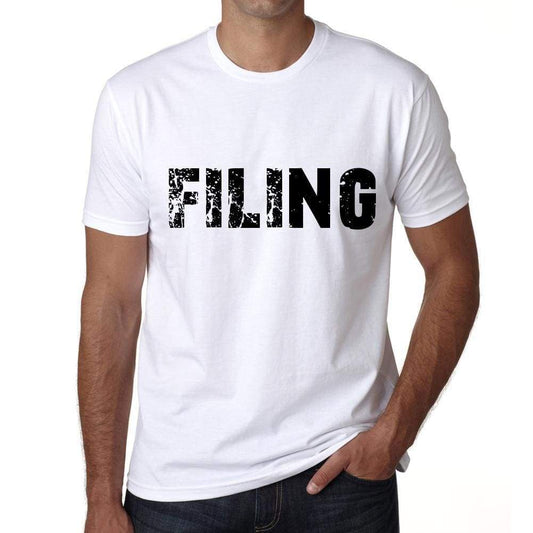 Filing Mens T Shirt White Birthday Gift 00552 - White / Xs - Casual