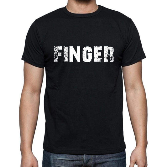 Finger Mens Short Sleeve Round Neck T-Shirt - Casual