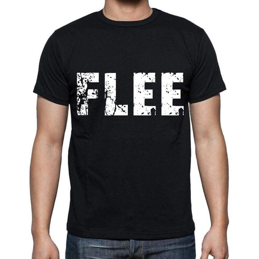 Flee Mens Short Sleeve Round Neck T-Shirt Black T-Shirt En