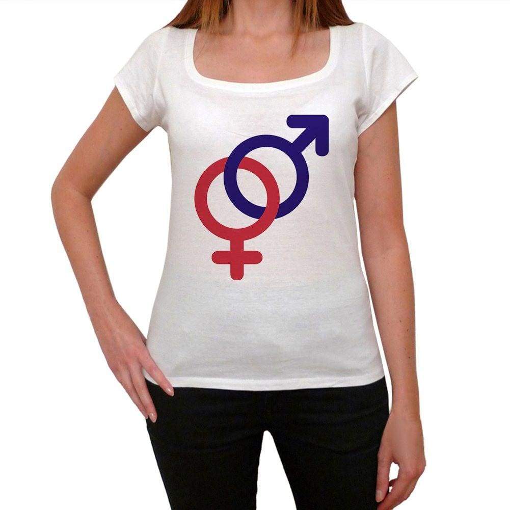 France Gender Symbol Womens Short Sleeve Scoop Neck Tee 00171