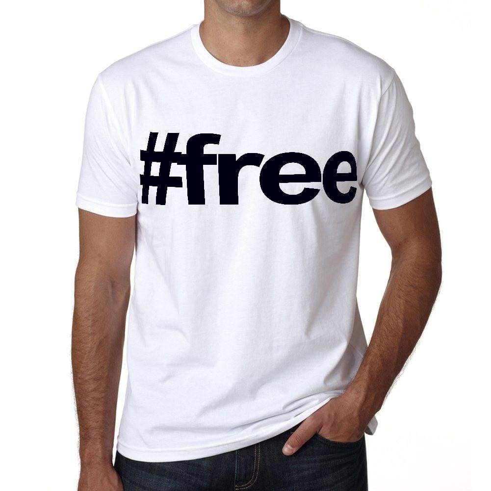 Free Hashtag Mens Short Sleeve Round Neck T-Shirt 00076