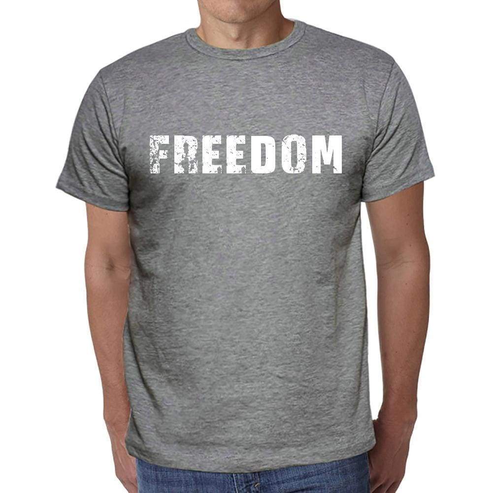 'freedom, <span>Men's</span> <span>Short Sleeve</span> <span>Round Neck</span> T-shirt 00046 - ULTRABASIC